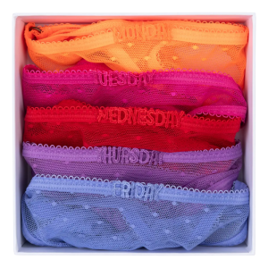 Carole Weekday 5-pack multicolor