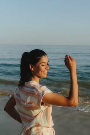 Hugette top & short multicolor